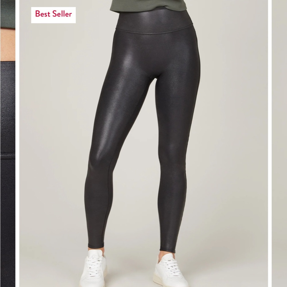 Spanx Faux Leather Leggings - Black